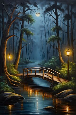 Oil Paint, Forest