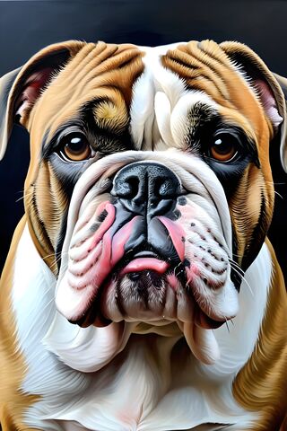 Majestic Bulldog Portrait 🐶✨