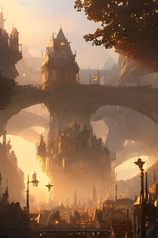 Enchanted Cityscape 🌅🏰