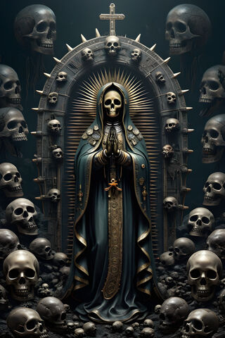 Our Lady Of Guadalupe, Skulls