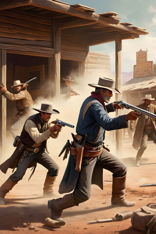 Old West Gun Fight