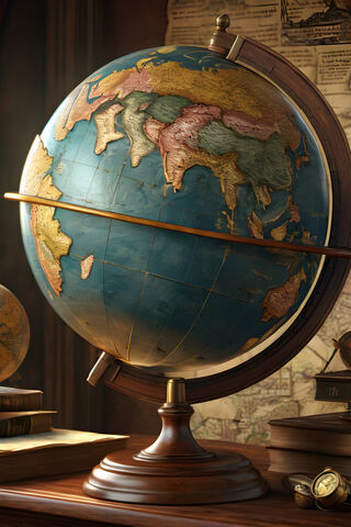 Old World Globe
