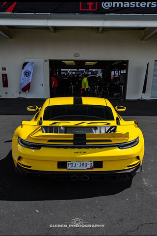 Stunning Yellow Porsche 911 GT3 at the Track! 🚗💨