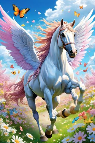 Pretty Pegasus Running