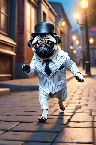 Pug In Suit