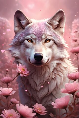 Pretty She-Wolf-Pup Portrait 1