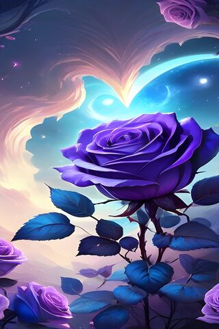 Enchanted Purple Rose 🌹✨