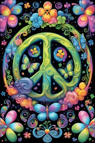 Peace Sign & Butterfly's