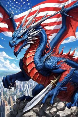 Patriotic Dragon Guardian