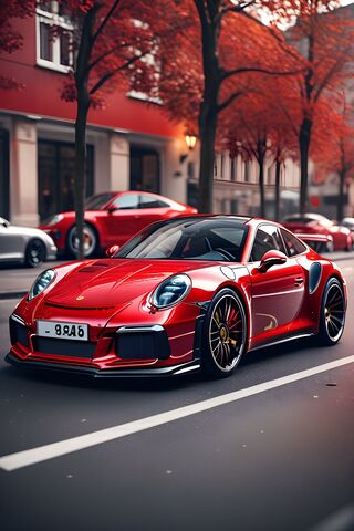 Stunning Red Porsche in..