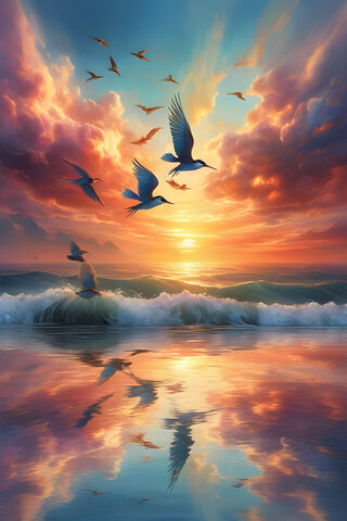 Serene Sunset Symphony ..