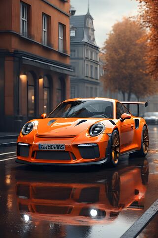 Porsche In Fall