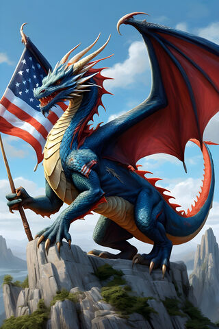 Patriotic Dragon
