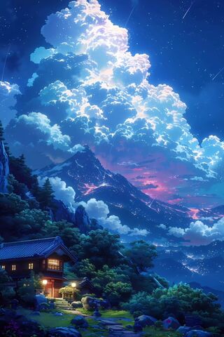 Enchanted Nightscape 🌌🏔️