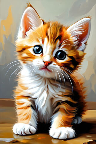 Adorable Orange Tabby K..