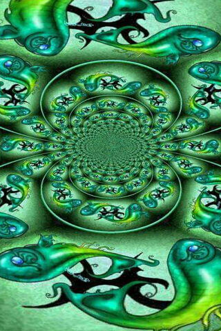 Enchanted Green Swirl 🌿✨