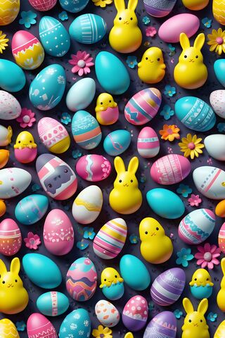 Peeps and Easter Eggs