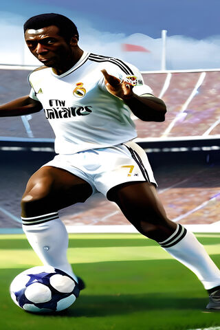 Pelé Jugando En Real Madrid