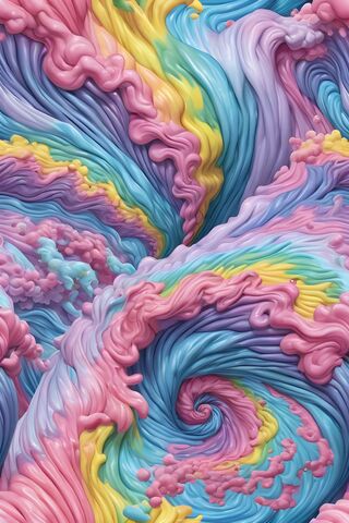 Pastel Colored Tie-Dye Tornado
