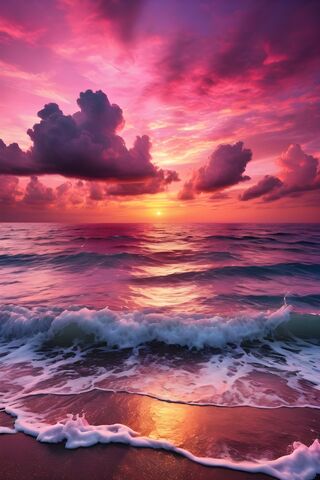 Pink Ocean Sunset