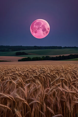 Pink Moon Over Whearfie..