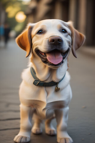 Happy Pup on the Street..