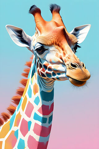Pastel Giraffe III