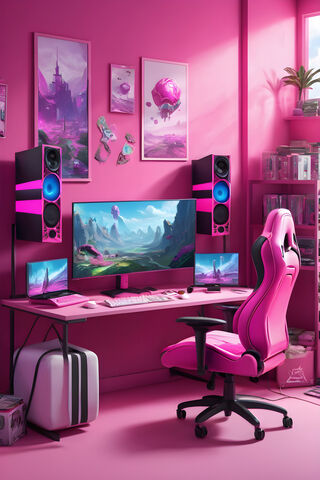 Vibrant Pink Paradise: ..
