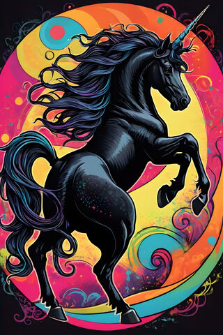 Pop Art, Black Unicorn