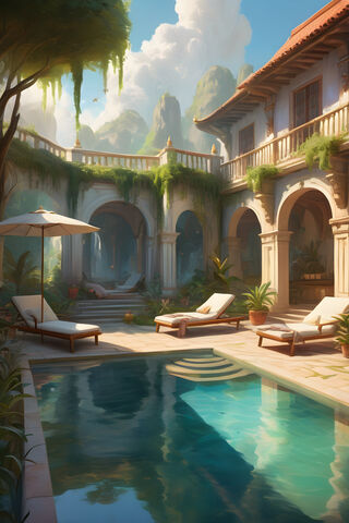 Poolside