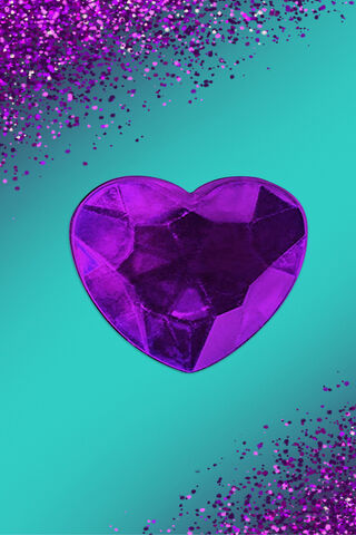 Shimmering Purple Heart