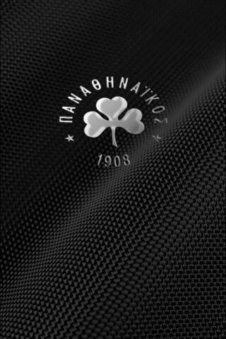 Panathinaikos Emblem on Black Fabric