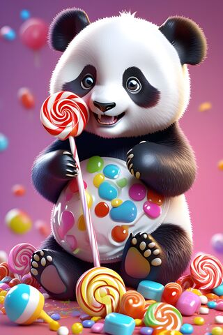 Panda Lollipop