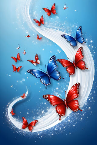 Patriotic Butterflies