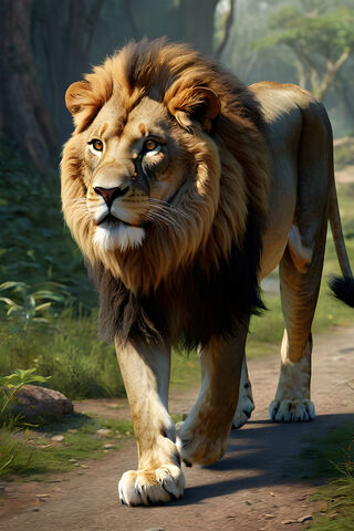 Majestic Roar: The King..