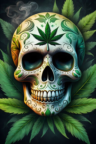 Pot Sugar Skull