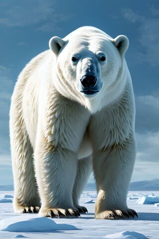 Majestic Polar Bear in the Arctic ❄️🐻