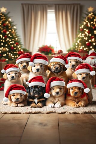 Festive Puppy Parade 🎄🐾