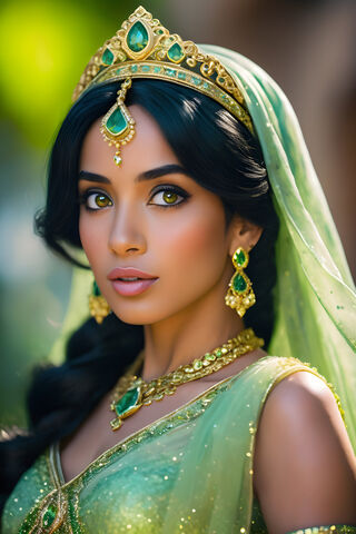 Princess Jasmine In Peridot.
