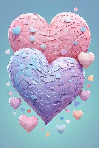 Pastel Hearts