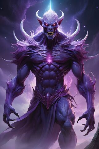 Purple Goth Monster