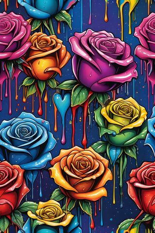 Painted Roses