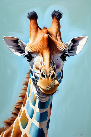 Pastel Giraffe II