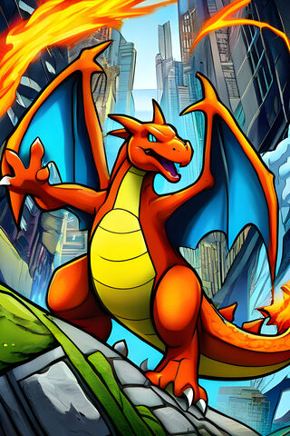 Fiery Dragon in the Cit..