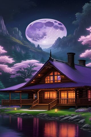 Purple Moon Cast Cabin