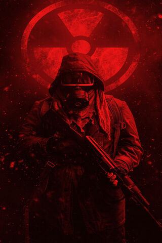 The Silent Guardian: A Post-Apocalyptic Sentinel' ⚠️🔴