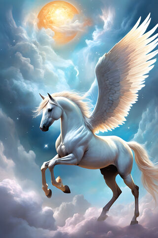 Majestic Winged Unicorn..