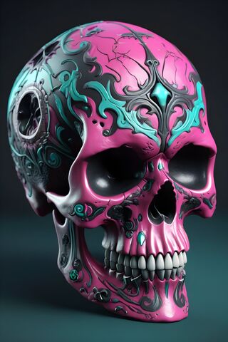 Pink and Teal Tribal Designs