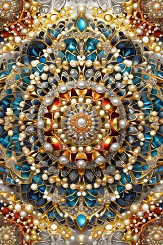 Pearls In Mandala Burst