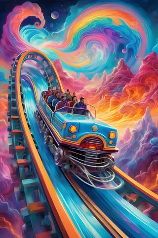 Psychedelic Rollercoaster Ride